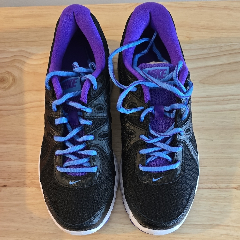 Nike Women's Black and Purple Running Shoes